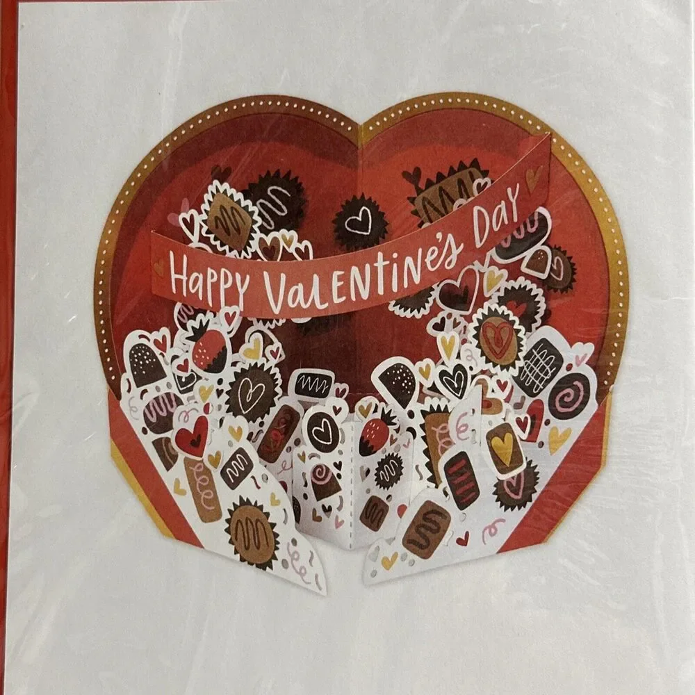 American Greetings Magic Moments Displayable Pop-Up Valentines Day Card Lot of 3